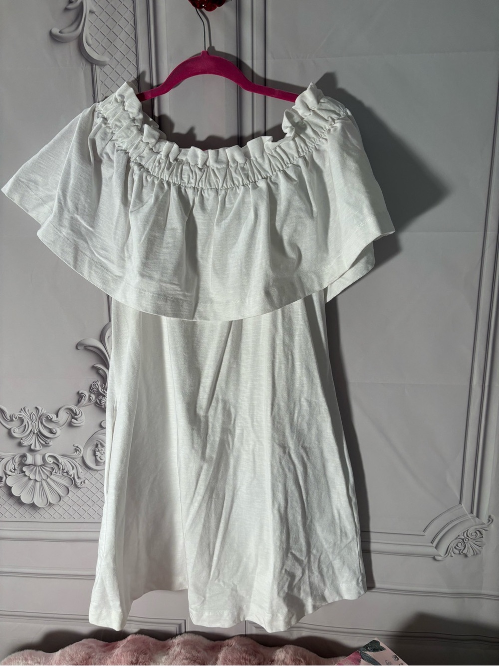 H&M White Off-Shoulder Ruffle Sundress Size Small - Picture 2 of 6